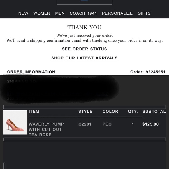 NEW Size 7 Coach Waverly heels in tea rose - Picture 9 of 9